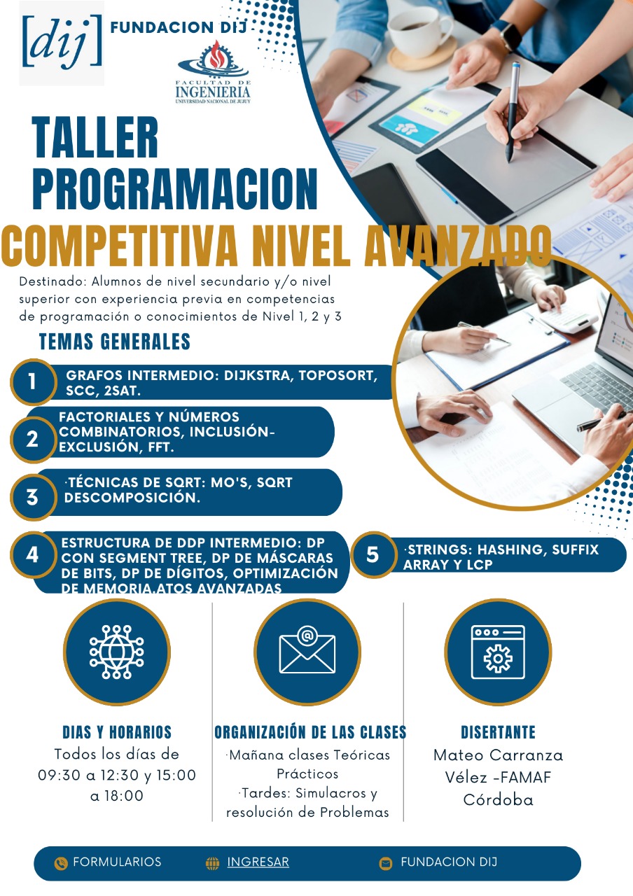 Taller de Programación Competitiva Nivel Avanzado - Fundación DIJ